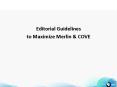 Editorial Guidelines PowerPoint PPT Presentation