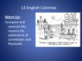 13 English Colonies PowerPoint PPT Presentation