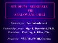 STUDIUM  NEDOPALU  PRI SPALOV PowerPoint PPT Presentation