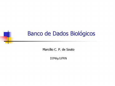 Banco de Dados Biol