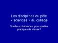 Les disciplines du p PowerPoint PPT Presentation