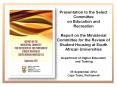 Presentation to the Select Committee on Education and Recreation PowerPoint PPT Presentation
