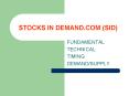 STOCKS IN DEMAND.COM (SID) PowerPoint PPT Presentation
