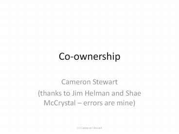 Co-ownership