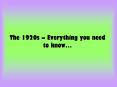 The 1920s  PowerPoint PPT Presentation