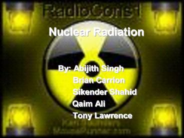 Nuclear Radiation