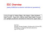 EIC Overview