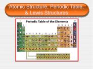 Atomic Structure, Periodic Table,