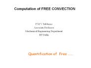 Computation of FREE CONVECTION