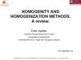 HOMOGENITY AND HOMOGENIZATION METHODS. A review. PowerPoint PPT Presentation
