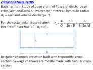 OPEN CHANNEL FLOW