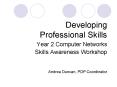 Developing Professional Skills PowerPoint PPT Presentation