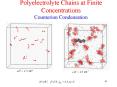 Polyelectrolyte Chains at Finite Concentrations Counterion Condensation PowerPoint PPT Presentation