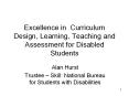 Excellence in Curriculum Design, Learning, Teaching and Assessment for Disabled Students PowerPoint PPT Presentation