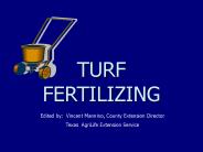 TURF FERTILIZING