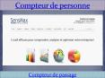 Compteur de personne PowerPoint PPT Presentation