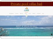 Private pool villas bail