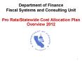 Department of Finance Fiscal Systems and Consulting Unit PowerPoint PPT Presentation