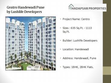 The Centro by Lushlife Developers