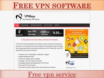 Free vpn software