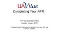 Completing Your APR PowerPoint PPT Presentation
