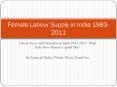 Labour Force and Education in India 1983-2011: PowerPoint PPT Presentation