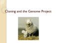 Cloning and the Genome Project PowerPoint PPT Presentation