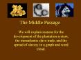 The Middle Passage PowerPoint PPT Presentation