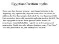 Egyptian Creation myths PowerPoint PPT Presentation
