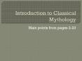 Introduction to Classical Mythology PowerPoint PPT Presentation