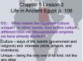 Chapter 5 Lesson 2 Life in Ancient Egypt p. 108 PowerPoint PPT Presentation