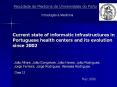 Current state of informatic infrastructures in Portuguese health centers and its evolution since 2002 PowerPoint PPT Presentation