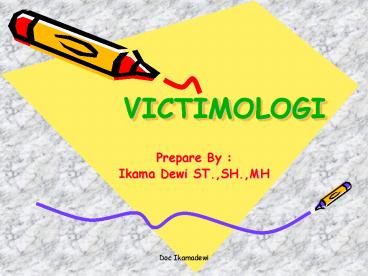 VICTIMOLOGI