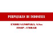 PERPAJAKAN DI INDONESIA