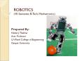 ROBOTICS (VII Semester, B.Tech. Mechatronics) PowerPoint PPT Presentation
