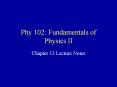 Phy 102: Fundamentals of Physics II PowerPoint PPT Presentation