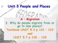 Unit 3 People and Places PowerPoint PPT Presentation