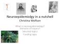 Neuroepidemiolgy in a nutshell Christina Wolfson PowerPoint PPT Presentation