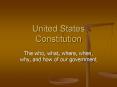 United States Constitution PowerPoint PPT Presentation