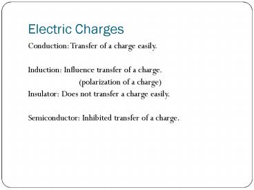 Electric Charges