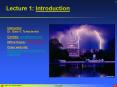 Lecture 1: Introduction PowerPoint PPT Presentation