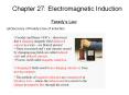 Chapter 27: Electromagnetic Induction PowerPoint PPT Presentation