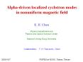 Alpha-driven localized cyclotron modes in nonuniform magnetic field PowerPoint PPT Presentation