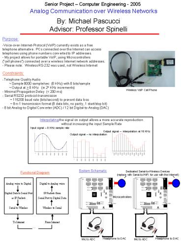 Analog Communication over Wireless Networks