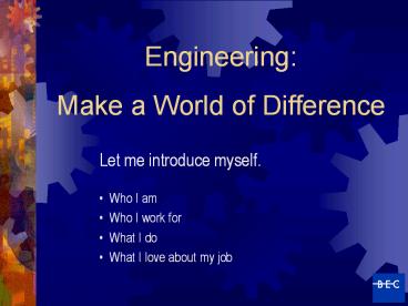 Let me introduce myself.