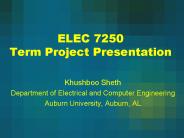 ELEC 7250 Term Project Presentation