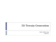 3D Terrain Generation