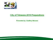 CITY OF TSHWANE