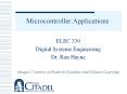 Microcontroller Applications PowerPoint PPT Presentation