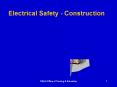 Electrical Safety - Construction PowerPoint PPT Presentation